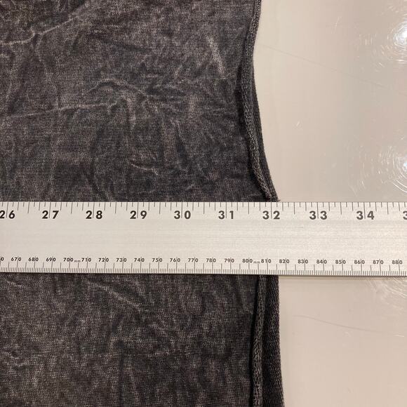 NWOT VINTAGE CANVAS Hoodie Sweatshirt Dress Women Men Unisex S Acid-Wash Grey - Picture 9 of 10